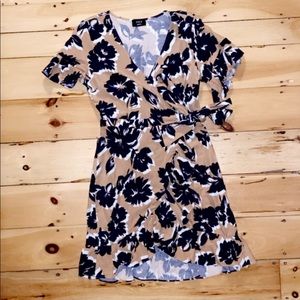Navy + brown Vici Doll dress